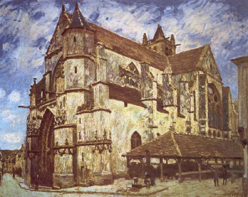 Jean-Antoine Watteau The church at Moret,Evening china oil painting image